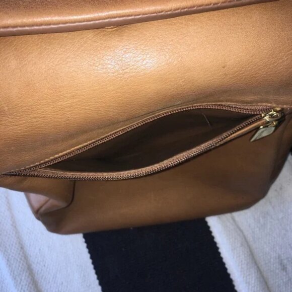 Tignanello Tan Leather Magnetic Closure Backpack - Picture 5 of 15